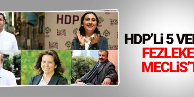 HDP’li 5 vekilin fezlekesi Meclis’te