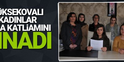 Yüksekovalı kadınlar koca katliamını kınadı