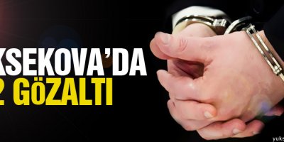 Yüksekova'da 2 gözaltı