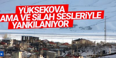 Yüksekova patlama ve silah sesleriyle yankılanıyor