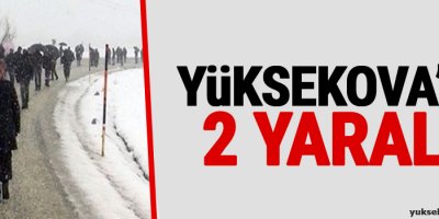Yüksekova'da 2 kişi yaralandı