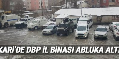Hakkari'de DBP il binası abluka altında