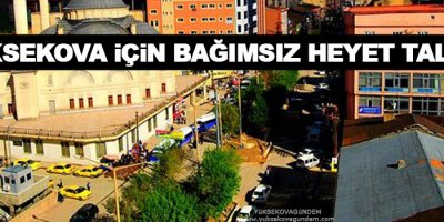 Yüksekova için bağımsız heyet talebi