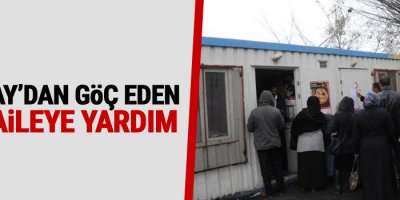Yüksekova'dan Hakkari'ye Göç Eden Ailelere Kızılay'dan Yardım
