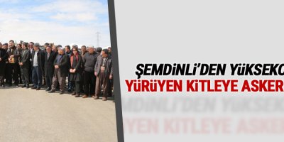 Şemdinli’den Yüksekova’ya yürüyen kitleye asker engeli