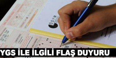 YGS ile ilgili flaş duyuru!