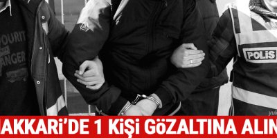 Hakkari’de 1 kişi gözaltına alındı