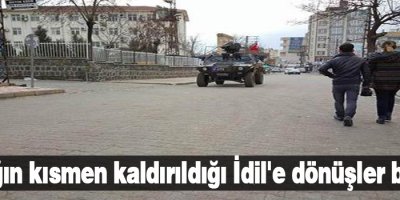 Yasağın kısmen kaldırıldığı İdil'e dönüşler başladı