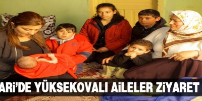 Hakkari'de Yüksekovalı Aileler Ziyaret Edildi