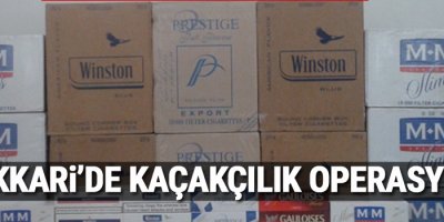 Hakkari'de 208 bin 500 paket sigara ele geçirildi