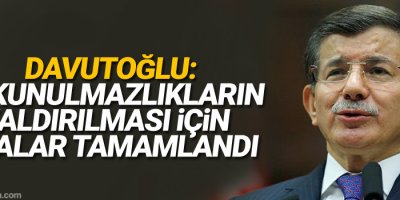 Davutoğlu: Dokunulmazlıkların kaldırılması için imzalar tamamlandı