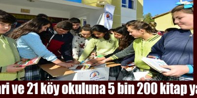 Hakkari ve 21 köy okuluna 5 bin 200 kitap yardımı