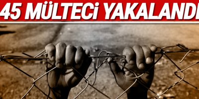 45 mülteci yakalandı