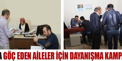 Van'da göç eden aileler için dayanışma kampanyası