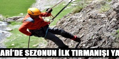 Hakkari'de sezonun ilk tırmanışı yapıldı