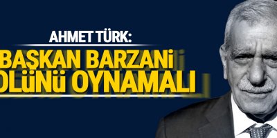 Ahmet Türk: Başkan Barzani rolünü oynamalı