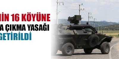 Lice’nin 16 köyünde sokağa çıkma yasağı