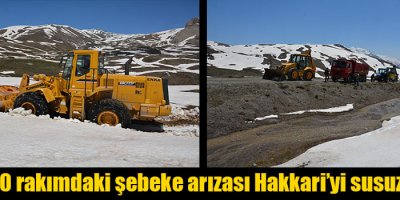 2 Bin 750 rakımdaki şebeke arızası Hakkari'yi susuz bıraktı