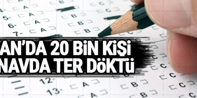 Van'da 20 bin kişi sınavda ter döktü