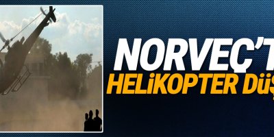 Norveç'te helikopter düştü!