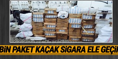132 bin paket kaçak sigara ele geçirildi