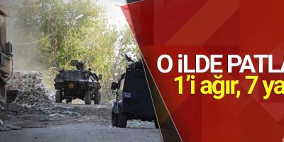 Nusaybin’de patlama: 1’i ağır, 7 yaralı