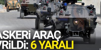 Siirt’te askeri araç devrildi: 6 yaralı