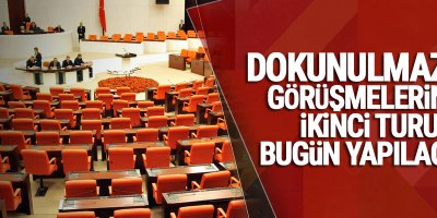 Dokunulmazlık görüşmelerinin ikinci turu bugün yapılacak