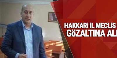 Hakkari İl Meclis üyesi gözaltına alındı
