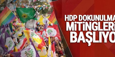 HDP 'dokunulmazlık' mitinglerine başlıyor