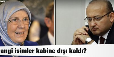 Hangi isimler kabine dışı kaldı?