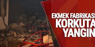 Ekmek fabrikasında korkutan yangın