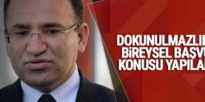 'Dokunulmazlıklar bireysel başvuru konusu yapılamaz'