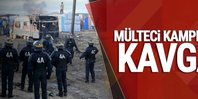Calais'deki mülteci kampında kavga