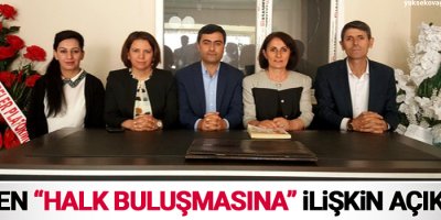 HDP’den “Halk Buluşmasına” ilişkin açıklama