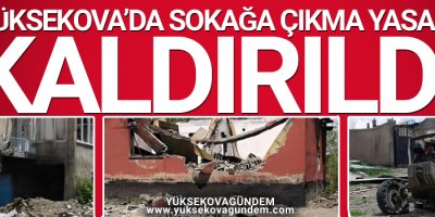 Yüksekova'da yasak kısmen kaldırıldı