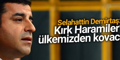 Demirtaş: Kırk Haramiler’i ülkemizden kovacağız