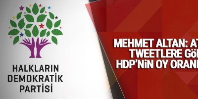 Mehmet Altan: Atılan tweetlere göre HDP'nin oy oranı 14.2