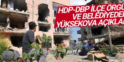 HDP-DBP ilçe örgütleri ve belediyeden Yüksekova açıklaması