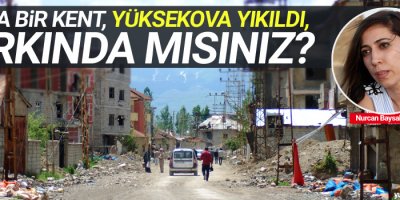 Koca bir kent, Yüksekova yıkıldı, farkında mısınız?