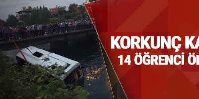 Geziden Dönen Öğrencileri Taşıyan Araç Kanala Uçtu, 14 Öğrenci Öldü