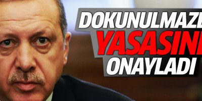 Erdoğan ‘dokunulmazlık’ değişikliğini onayladı