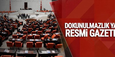 Dokunulmazlık yasası Resmi Gazete’de