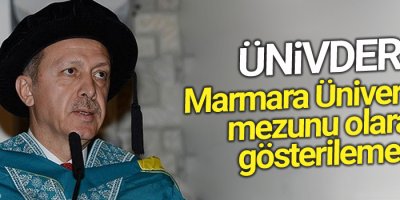 ÜNİVDER: Marmara Üniversitesi mezunu olarak gösterilemez