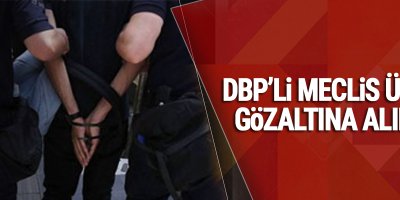 DBP'li meclis üyesine gözaltı