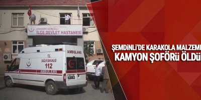 Şemdinli'de karakola malzeme taşıyan kamyon şoförü öldürüldü