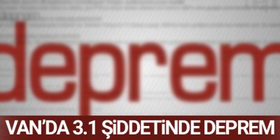 Van'da 3.1 büyüklüğünde deprem