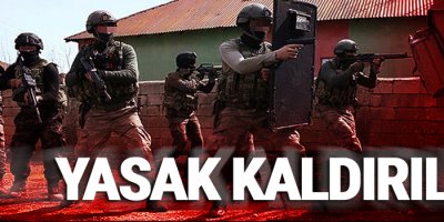 Yasak kaldırıldı