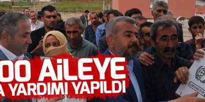 Yüksekova'da 1000 aileye gıda yardımı yapıldı