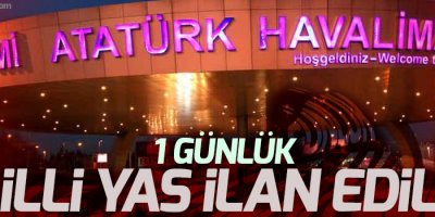 1 günlük 'milli yas' kararı